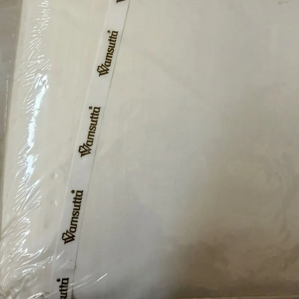 Wamsutta SUPERCALE Easy-care 200 Thread Percale Twin Flat Sheet Cotton Ivory USA